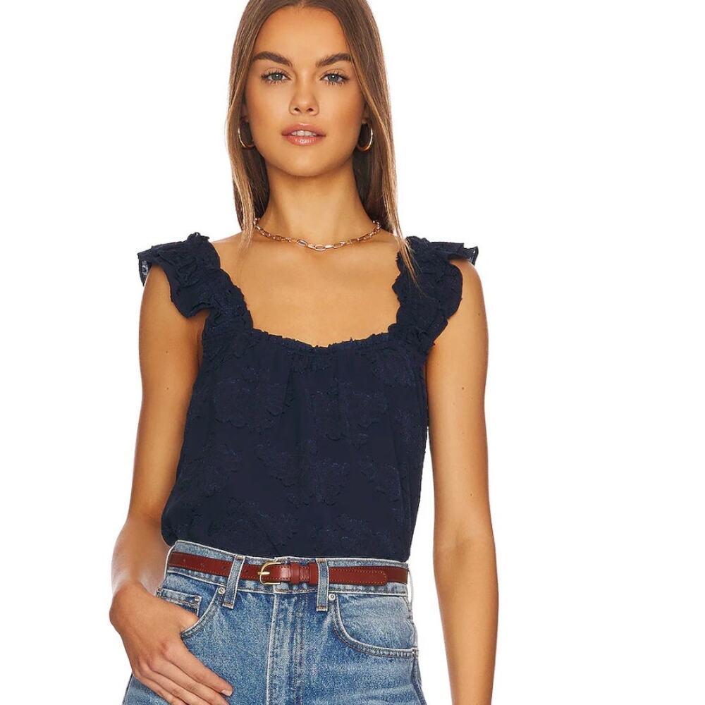 HEARTLOOM NWT Salome Ruffle Strap Tank Blouse // S